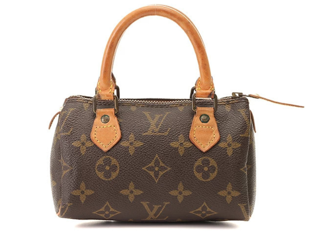 LOUIS VUITTON Bag Speedy Monogram Leather Brown